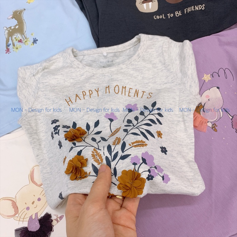 Áo dài tay hàng xuất dư NAME.IT siêu xinh cho bé yêu