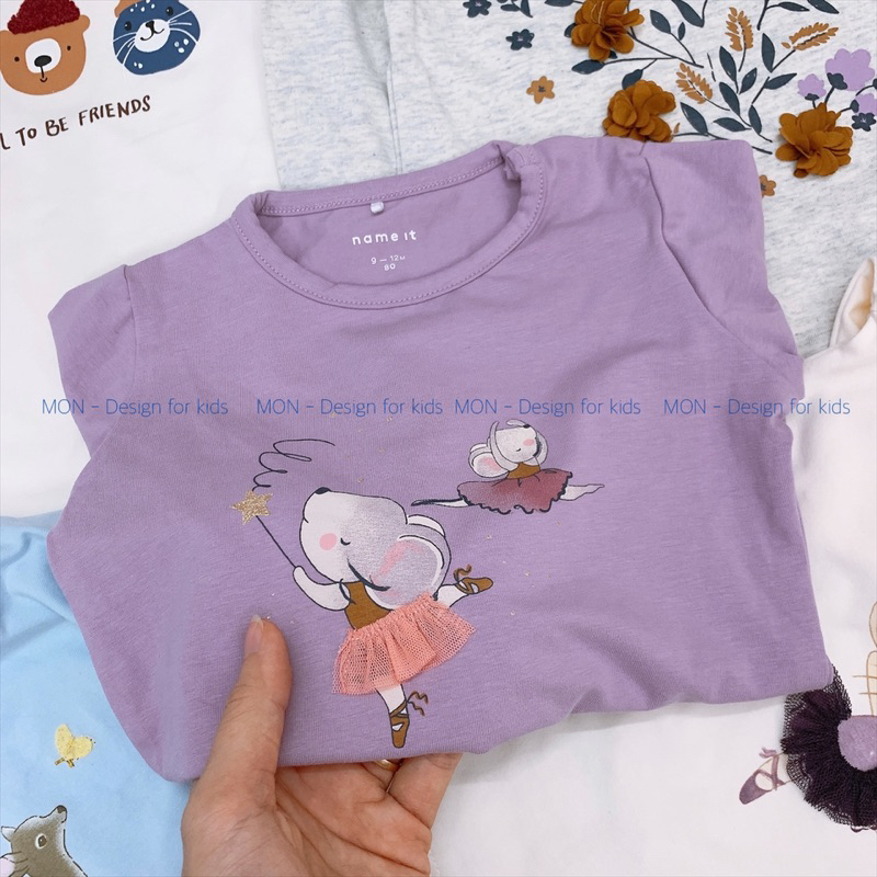 Áo dài tay hàng xuất dư NAME.IT siêu xinh cho bé yêu