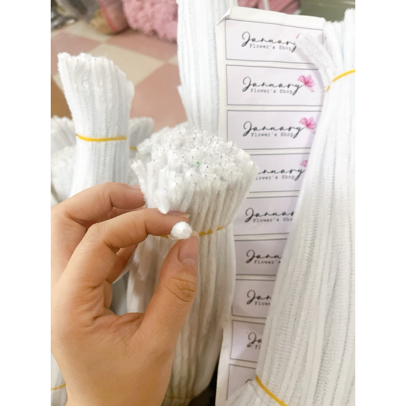 Kẽm Nhung, Kẽm Lông làm nụ tầm xuân, trang trí, đồ handmade