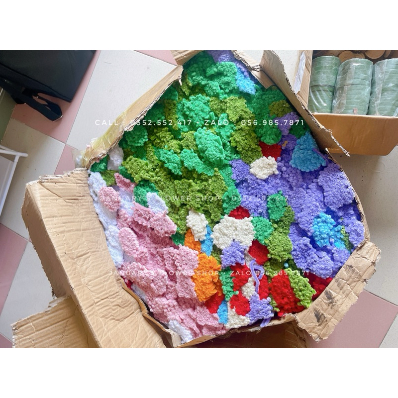 Kẽm Nhung, Kẽm Lông làm nụ tầm xuân, trang trí, đồ handmade