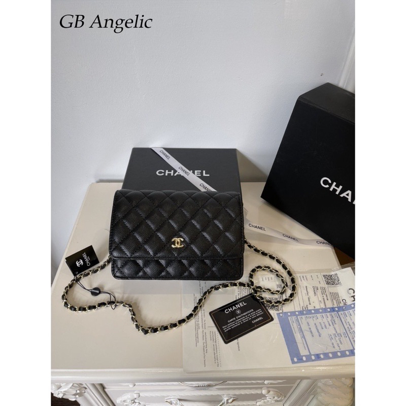 Túi Katun cha.neoo trần trám da sần size 19cm kèm hộp