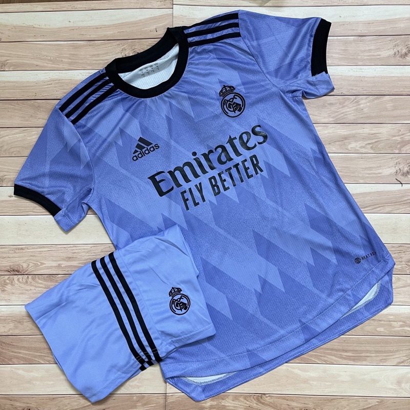 Áo Bóng Đá CLB Real Madrid, Áo Đá Banh Real 2023/2024 - Chuẩn Mẫu Thi Đấu - Vải Polyester Thái Gai Lưới