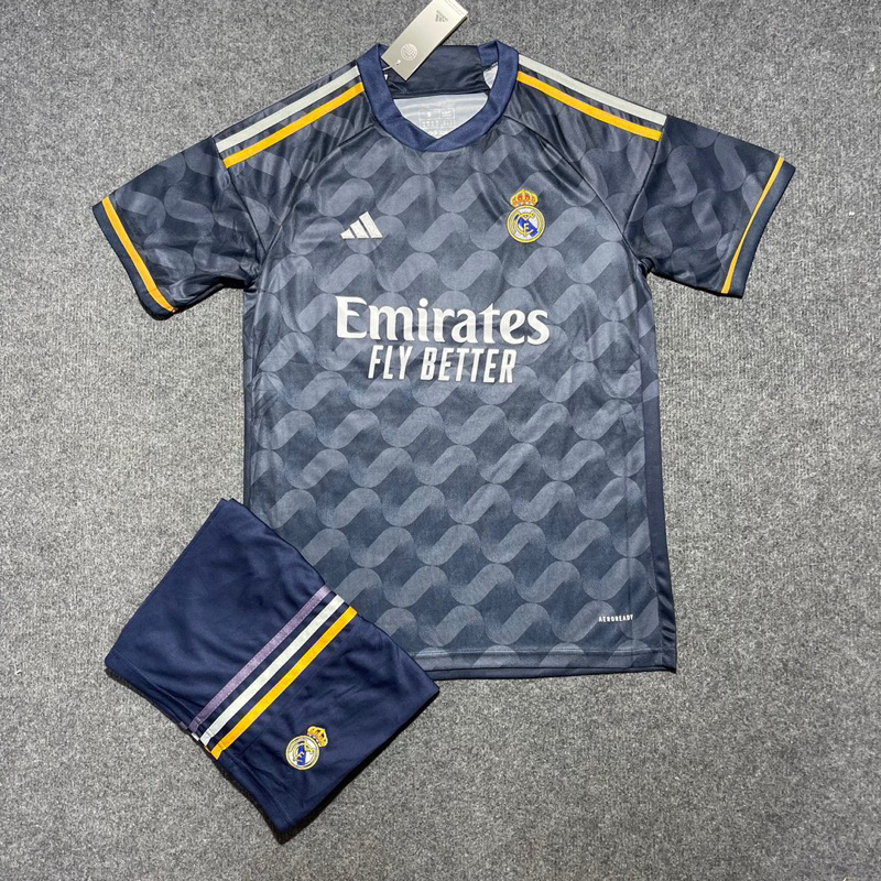 Áo Bóng Đá CLB Real Madrid, Áo Đá Banh Real 2023/2024 - Chuẩn Mẫu Thi Đấu - Vải Polyester Thái Gai Lưới