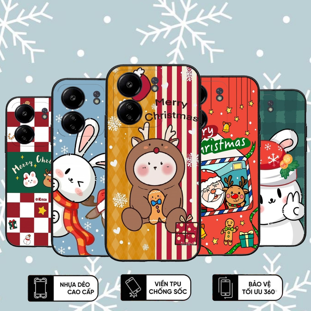 Ốp lưng Xiaomi Redmi 13C merry christmas giáng sinh noel vui vẻ | BEOCASE