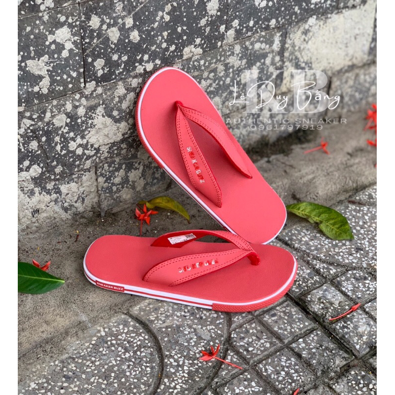 - Dép Sneaker Buzz Xanh / Đỏ Chính Hãng