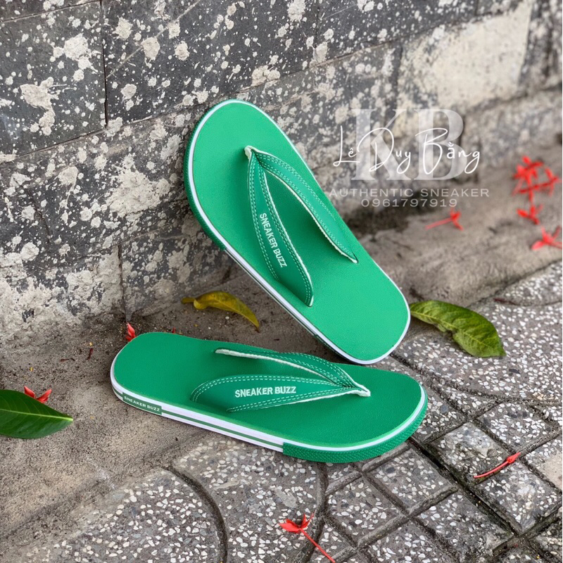 - Dép Sneaker Buzz Xanh / Đỏ Chính Hãng