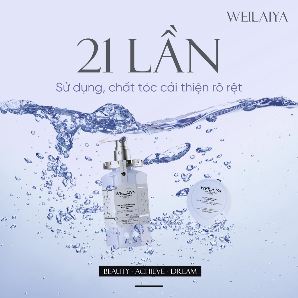 Dầu Hấp Tóc WEILAIYA Hấp Phủ Bóng, Tăng Độ Dày Tóc, Làm Phồng Tóc