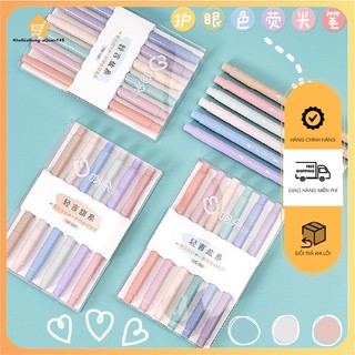 ✍️BACKTOSCHOOL ✍️Set 6 bút màu highlighter dùng cho học sinh đánh dấu đầu bút siêu mềm