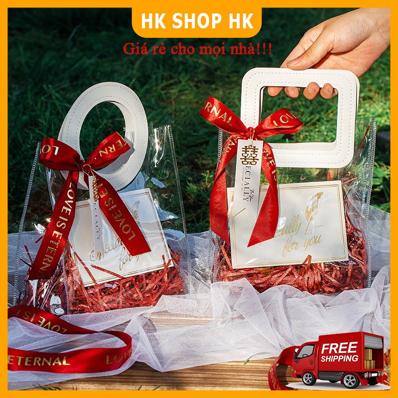 Cuộn dây ruy băng lụa in lời cám ơn/lời chúc dùng trang trí bó hoa/ Noel/ Giáng Sinh