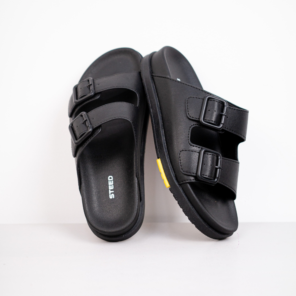 Dép Sandal Nam Unisex Sola Quai MicroFiber Chống Nước, Đế Tăng Chiều Cao - Thương Hiệu Steeler