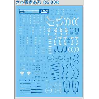 Decal nước RG 00 Raiser / 00 XN Raiser