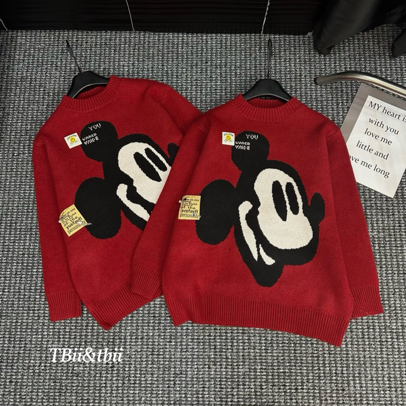 Áo len mickey đỏ siêu hot