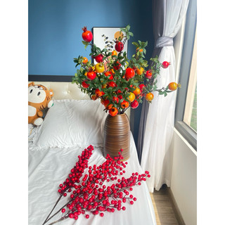 Cành lựu giả 7 quả cao 85cm