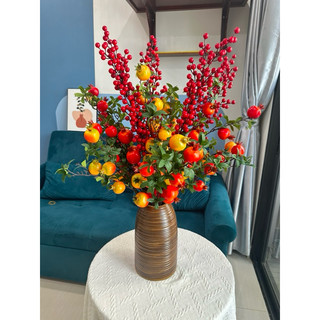 Cành lựu giả 7 quả cao 85cm