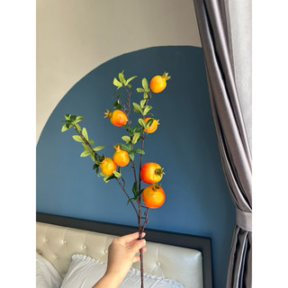 Cành lựu giả 7 quả cao 85cm