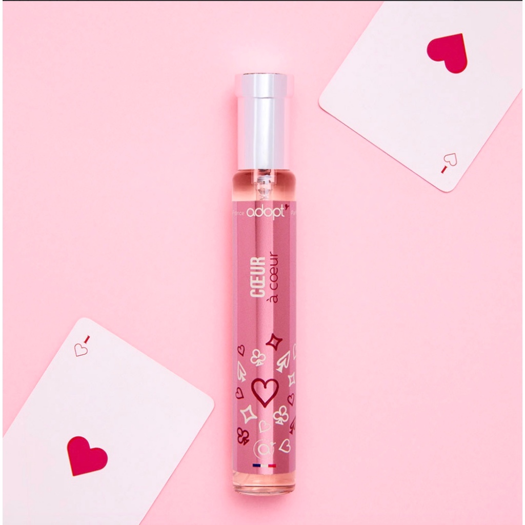 Nước hoa nữ Adopt' Coeur A'Coeur 10ml chính hãng Pháp lưu hương lâu tinh tế dịu dàng quyến rũ