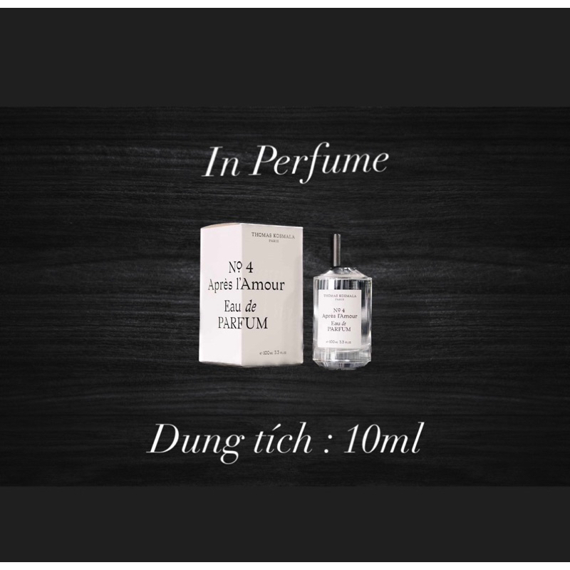 Nước Hoa Unisex Chiết 10ml Thomas No4 | In Perfume.