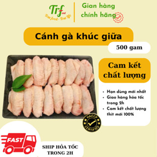 Cánh gà khúc giữa Truefood nhập khẩu dày thịt hàng loại 1 dùng chiên mắm, nướng, rán giòn ngon [HN ship hỏa tốc]