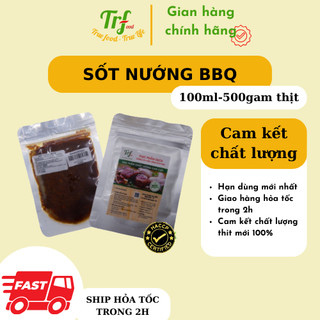 Sốt thịt nướng BBQ Truefood túi 100ml dùng cho 500g thịt