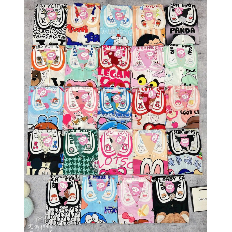 Đồ bộ quần lửng tay ngắn chất Mango size 40-57kg - Đồ ngủ cọc tay quần lửng