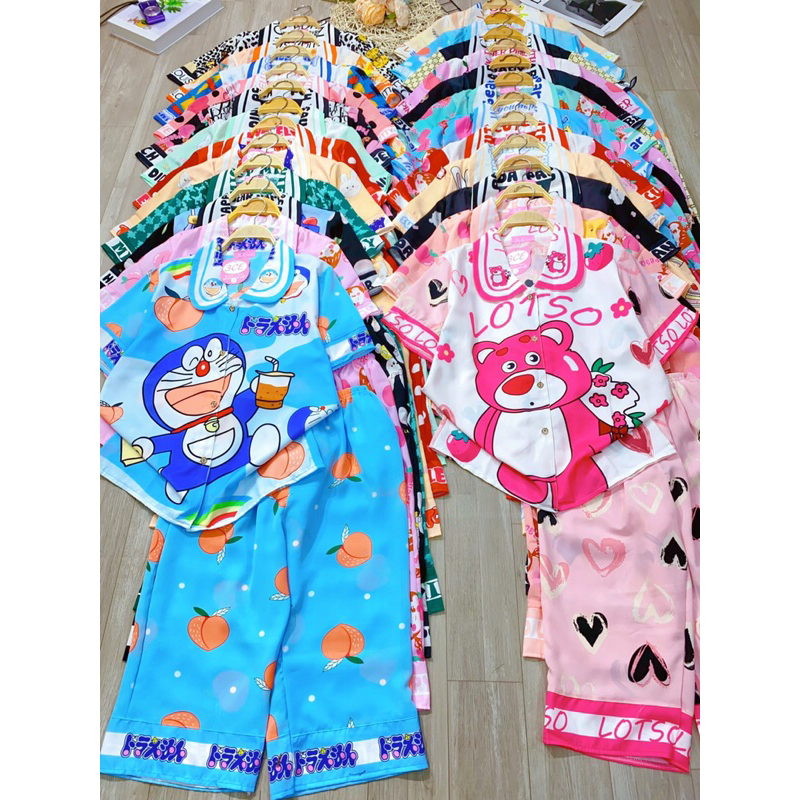 Đồ bộ quần lửng tay ngắn chất Mango size 40-57kg - Đồ ngủ cọc tay quần lửng