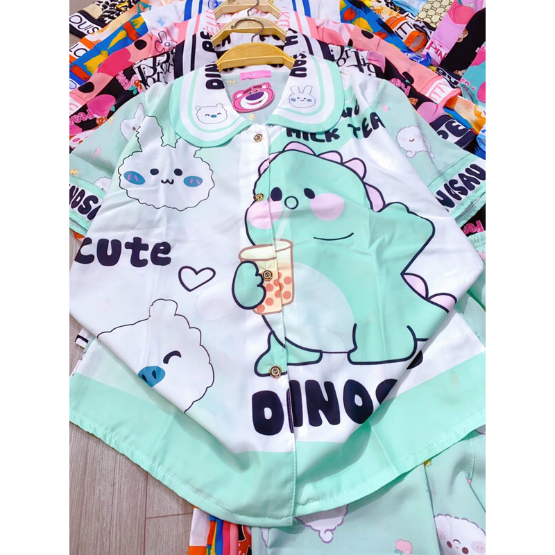 Đồ bộ quần lửng tay ngắn chất Mango size 40-57kg - Đồ ngủ cọc tay quần lửng