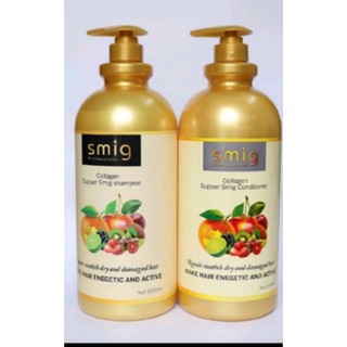Dầu gội, xả phục hồi tóc Smig 2000ml