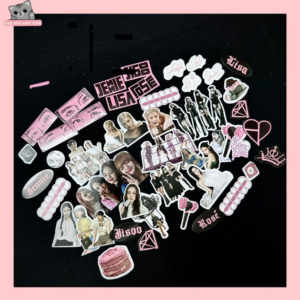 Set 78 cái Sticker Niêm Phong Blackpink Mẫu Mới Nhất