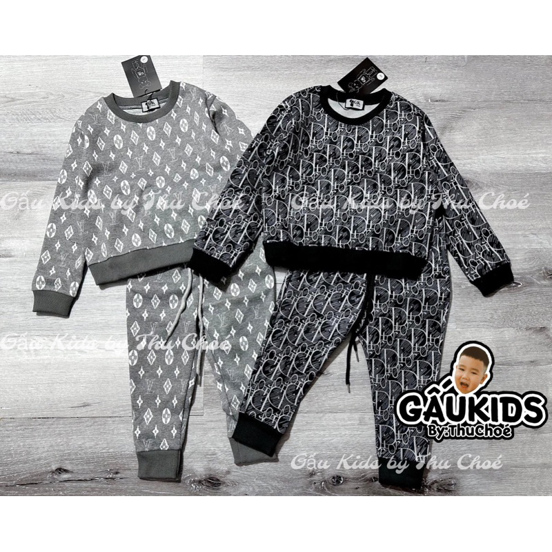 Set Bộ Nỉ Hàn Bé Trai/Gái QCCC_ Gấu Kids