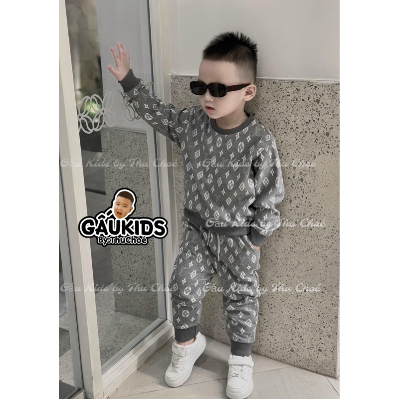 Set Bộ Nỉ Hàn Bé Trai/Gái QCCC_ Gấu Kids