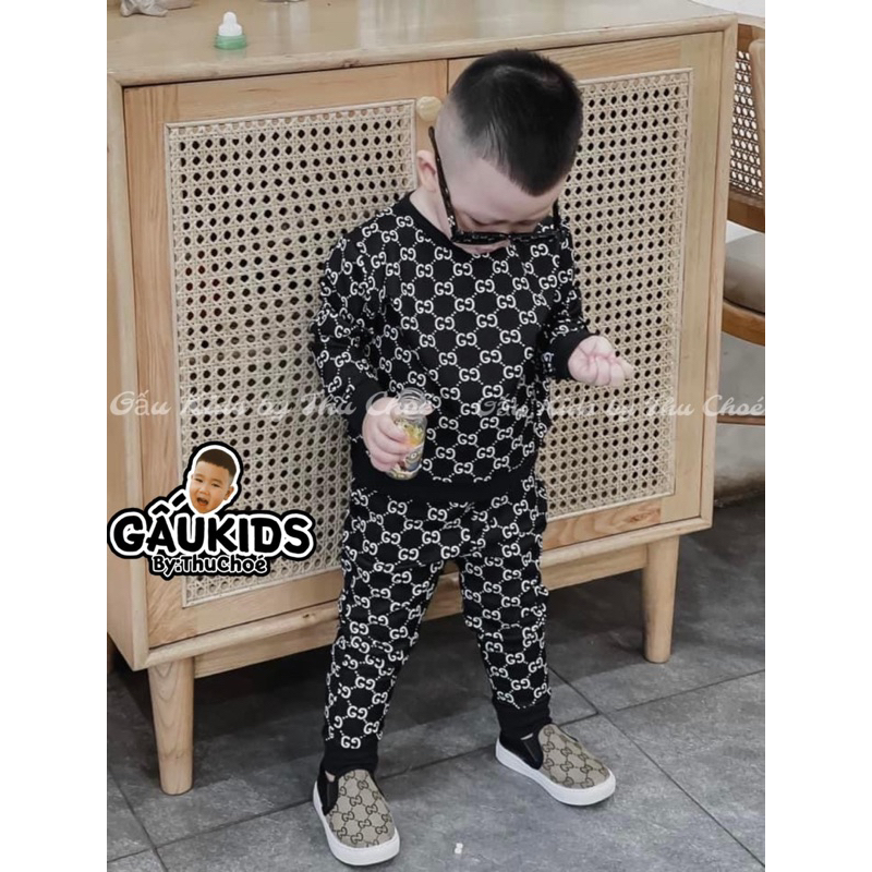 Set Bộ Nỉ Hàn Bé Trai/Gái QCCC_ Gấu Kids