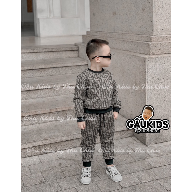 Set Bộ Nỉ Hàn Bé Trai/Gái QCCC_ Gấu Kids