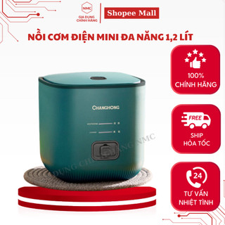 Nồi cơm điện mini chống dính đa năng công suất 200w, dung tích 1,2 lít