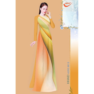 Vải áo dài in hoa 3D chuyển sắc