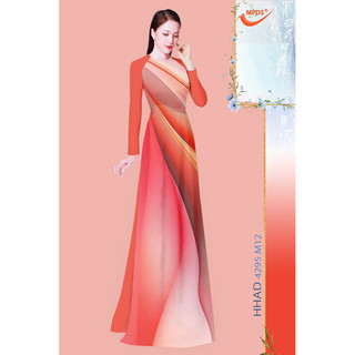 Vải áo dài in hoa 3D chuyển sắc