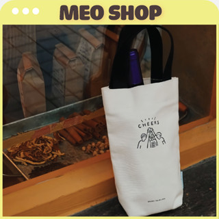 Túi đựng Ly, Cốc Nước, Bình Giữ Nhiệt chất liệu vải Bố chống thấm nước BÌNH NƯỚC