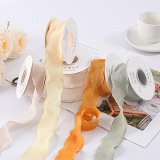 Ruy băng bèo poly bèo nhún vải xốp 9m dài trang trí noel