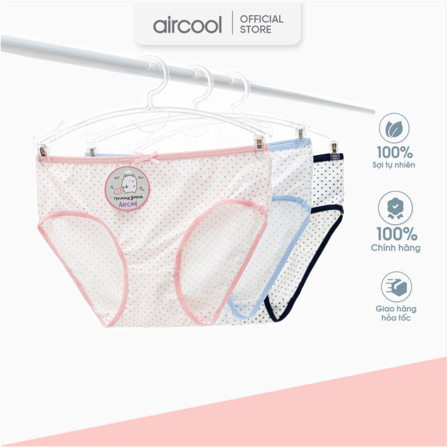 Quần chip bé gái Aircool (Set 3) vải cotton cao cấp mềm mát