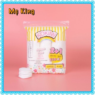 Bông Tẩy Trang Mihoo Kokimi Bông Tròn Túi 210 miếng Cotton Pads Jumpo Chính Hãng