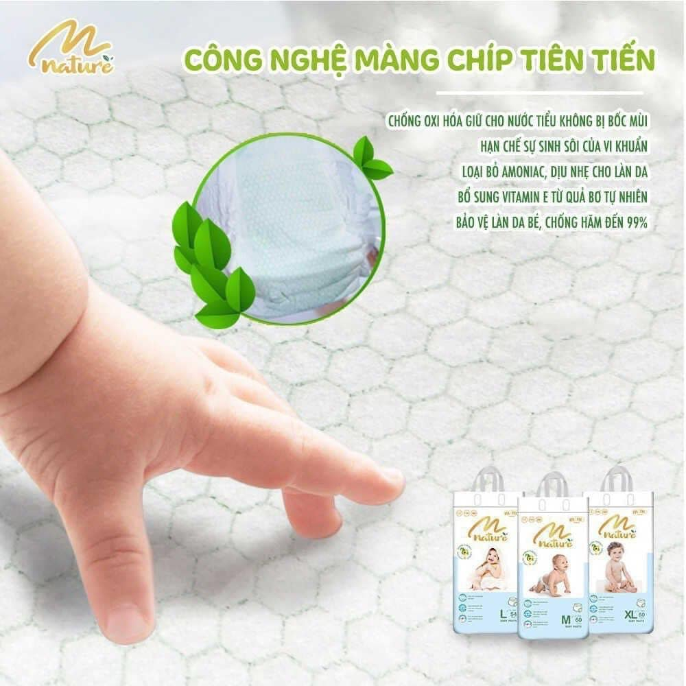 Tã/Bỉm MOMO NATURE dán/quần NB66/S64/M62/M60/L54/XL50/XXL48/XXXL46