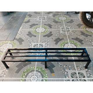 Kệ kê chậu hoa, cây cảnh. dài 100cm. rộng 20cm. cao 15cm, hộp thép 2x2cm.6 chân