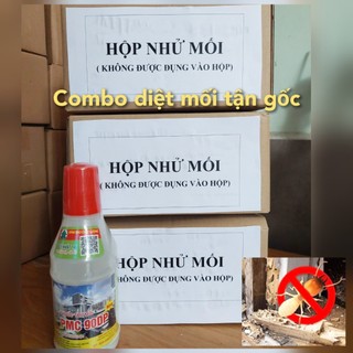 Diệt mối sinh học PMC 90 hiệu quả & Xịt mối tiện lợi - Diệt mối tận gốc- Hộp nhử mối gỗ thông lớn