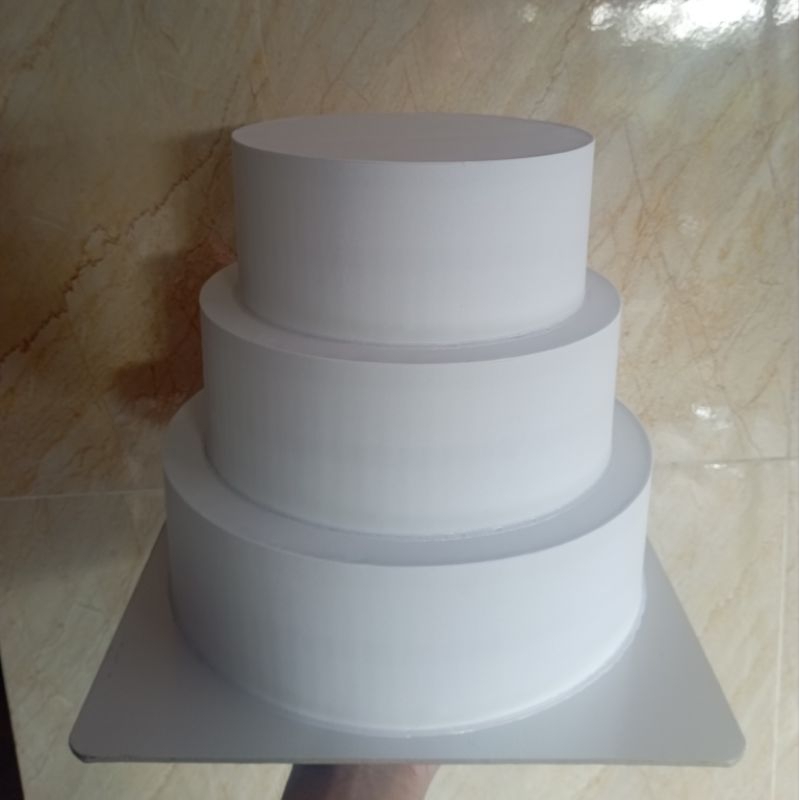 Phôi Bánh mô hình 3 tầng tự trang trí, chụp ảnh cưới, studio, picnic