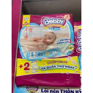 Tã dán bobby S80 miếng +2 miếng tã quần size M