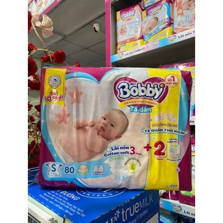 Tã dán bobby S80 miếng +2 miếng tã quần size M