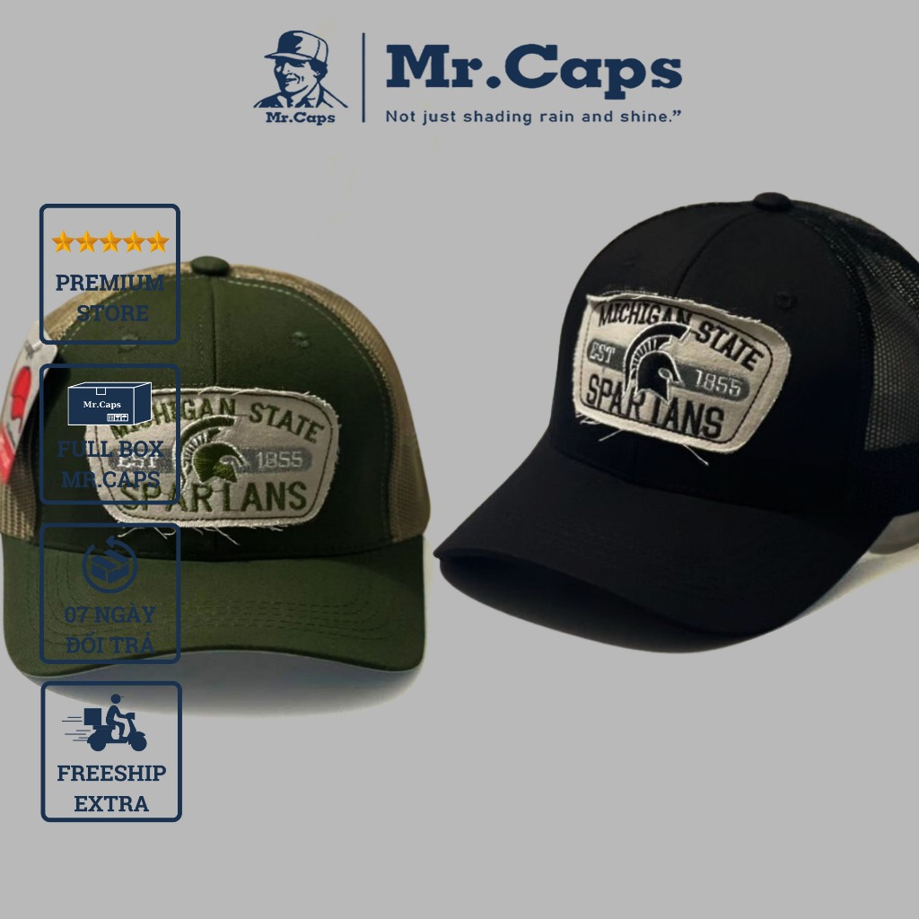Mũ lưỡi trai vá lưới Sparian - Nón thể thao kết lưới nam nữ form unisex cao cấp thời trang phong cách ullzang Mrcap SR01