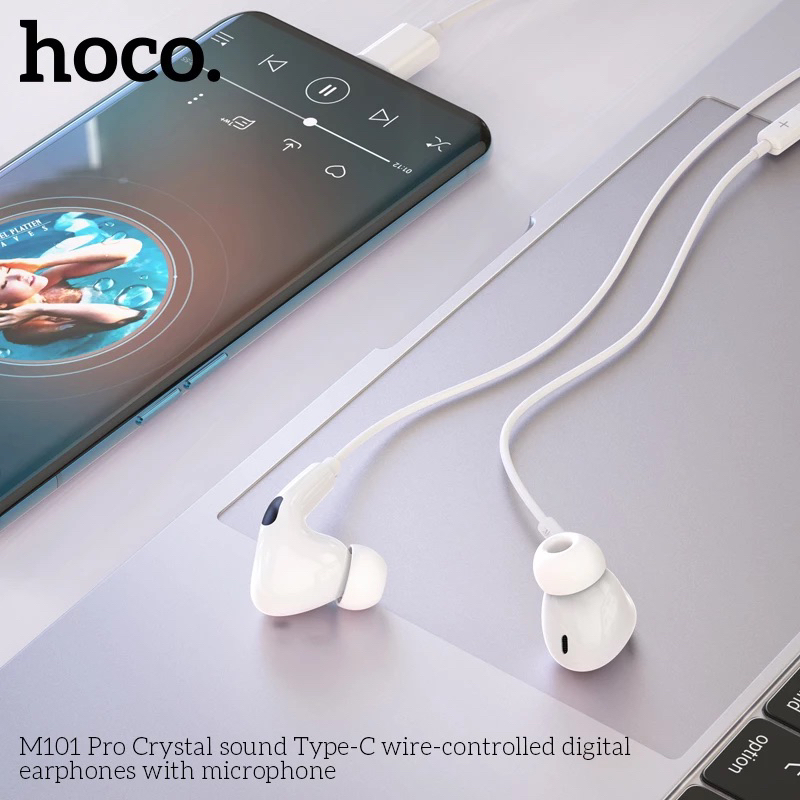 Tai nghe có dây Hoco M101 Pro chân TypeC hỗ trợ Xiaomi, Huawei, OnePlus,…