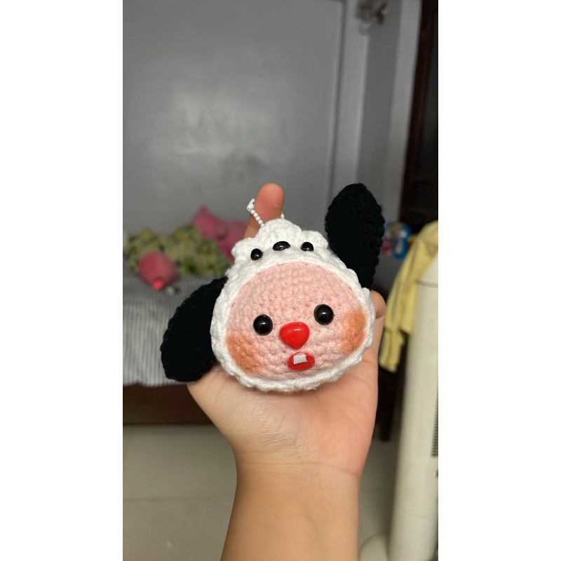 Móc khoá loppy bằng len