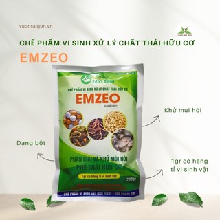 Chế phẩm vi sinh Emzeo gói 200gr - Dùng ủ rác hữu cơ (Vườn Sài Gòn - Vuon Sai Gon)