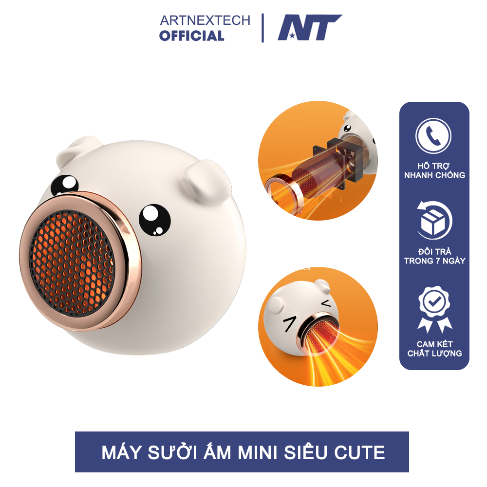 Quạt Sưởi Ấm Để Bàn Công Suất Cao 700W, Máy Sưởi Ấm Mini Dùng Trong Nhà Siêu Dễ Thương Tiết Kiệm Điện - ARTNEXTECH